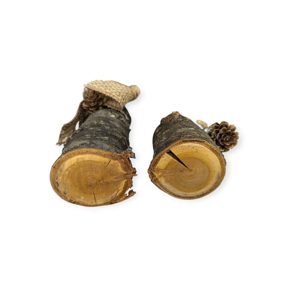 Wood Tea Light Holders Fall Autumn Thanksgiving Winter Decor